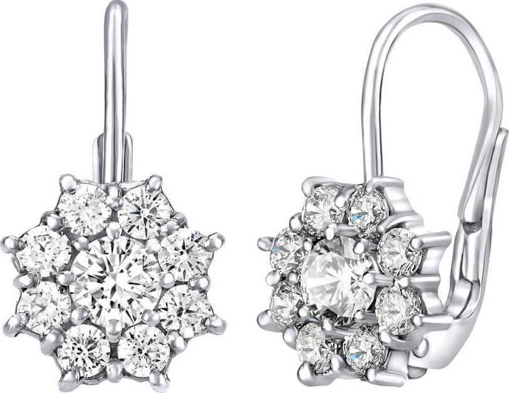 Immagine prodotto Silvego Orecchini floreali in argento con zirconi Swarovski SILVEGO31572W