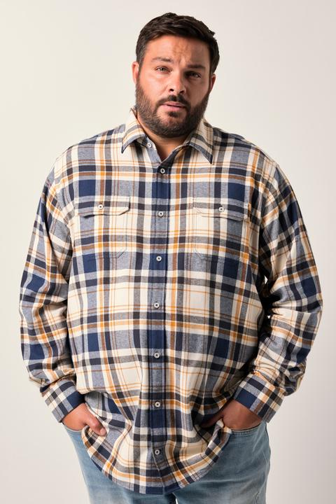Image du produit Men+ Karo-Flanellhemd, Langarm, Kentkragen, Comfort Fit (XL)