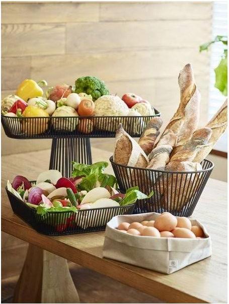 Immagine prodotto Revol Cestino quadrato, nero, 35,4x35,4x6,5 cm