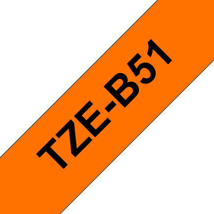 Productafbeelding Brother Tze-B51 (2.40 cm, Oranje, Zwart)