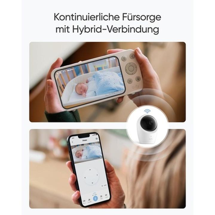 Actual product image eufy Baby E20 Babyfoon â€“ Baby Monitor â€“ 2K HD Resolutie â€“ App- en Offlinebesturing â€“ (Video & Audio)