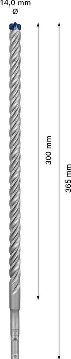 Actual product image Bosch Professional Zubehör Expert SDS plus-7X hammer drill, 14 x 300 x 365 mm (14 millimetres)