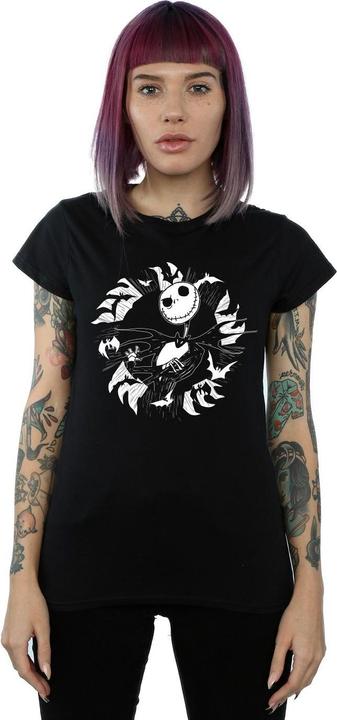 Image du produit Disney - T-shirt NIGHTMARE BEFORE CHRISTMAS JACK BAT CIRCLE - Femme (L)
