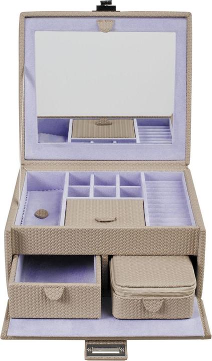 Produktbild Windrose 803948.07 - Schmuckkoffer M mit Einsatz Corbello taupe