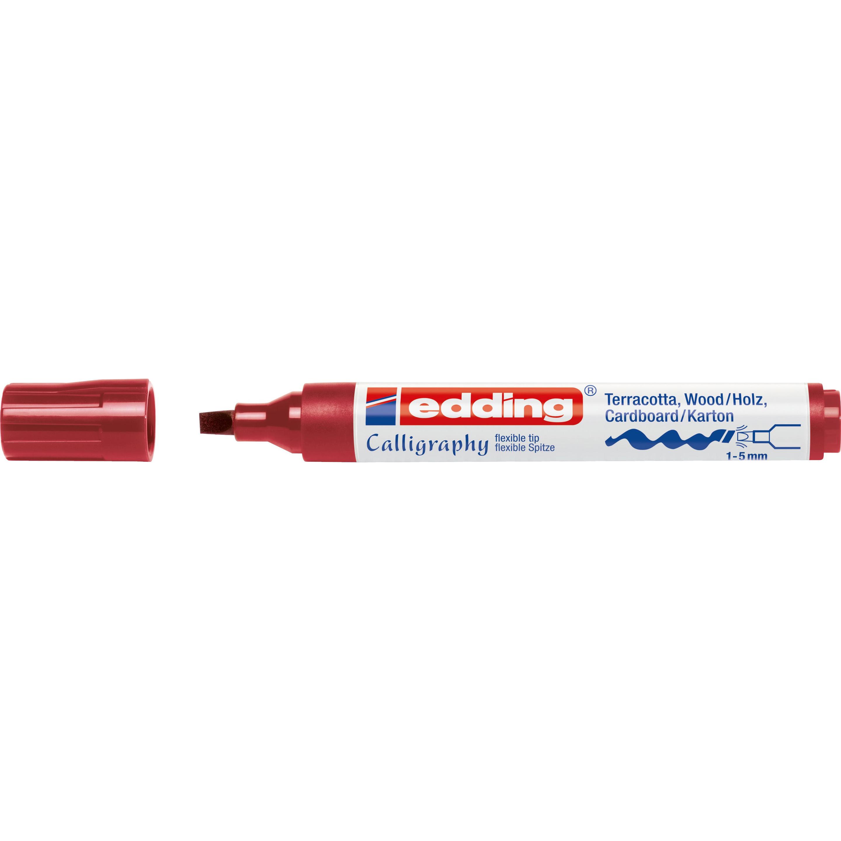 Thumbnail - Edding, Marker, Kalligrafie-Marker (Karmesin, 5 mm, 1 x)