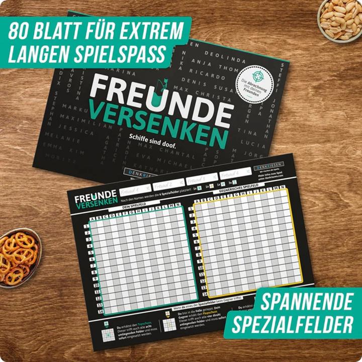 Produktbild Denkriesen Freunde Versenken (d) (Deutsch, 2 Spieler)