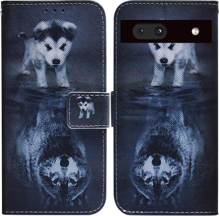 Actual product image Cover-Discount Google Pixel 7a - Wolf leather case (Google Pixel 7a)