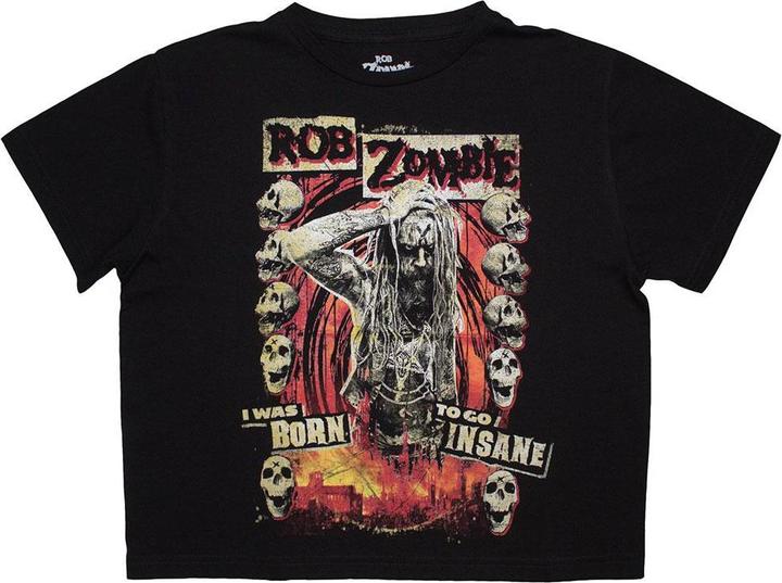 Immagine prodotto Rob Zombie Born To Go Insane Maglietta Corta Donna (S)