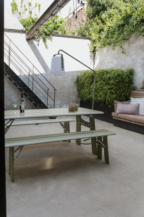 Actual product image Zuiver Outdoor Bench Avenue Desert Sage