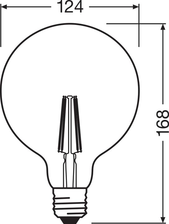 Actual product image Osram Vintage 1906 Led Classic Globe (E27, 2.80 W, 200 lm, 1 x, F)