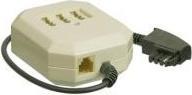 Produktbild Goobay TAE Verlängerungsbox, Beige-Schwarz, 0.2 m