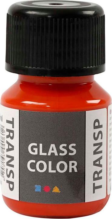 Immagine prodotto Creativ Company Vernice per vetro, colore trasparente - arancione, 30 ml (Colore trasparente, 30 ml)