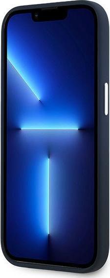 Produktbild Lacoste LCHMP15SUCRV iPhone 15 / 14 / 13 6.1" granatowy/marine hardcase Silicone Cracked Logo MagSaf (Apple iPhone 15)