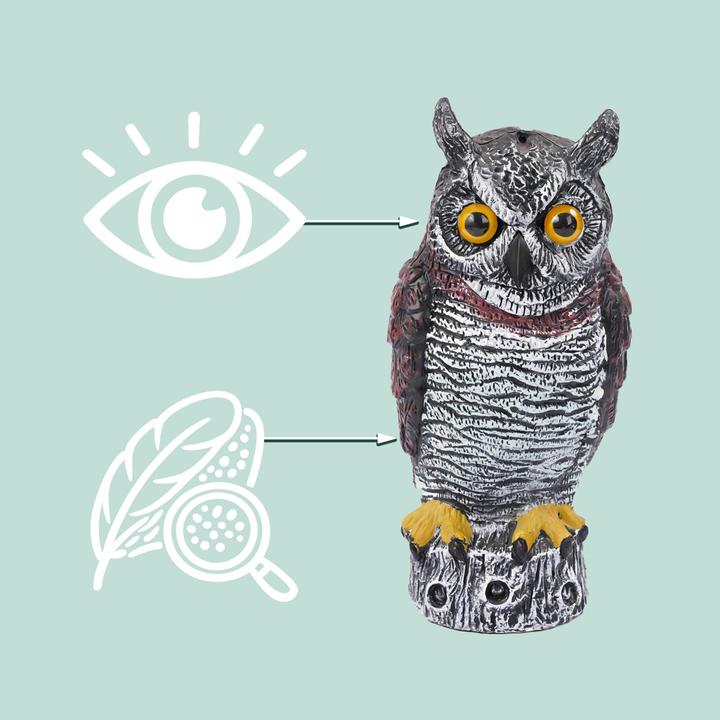 Actual product image Relaxdays Owl deterrent