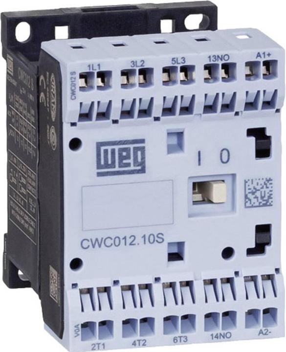 Weg CWC012-01-30D24S Contactor 3 NO contacts 5.5 kW 230 V/AC 12 A with auxiliary contact