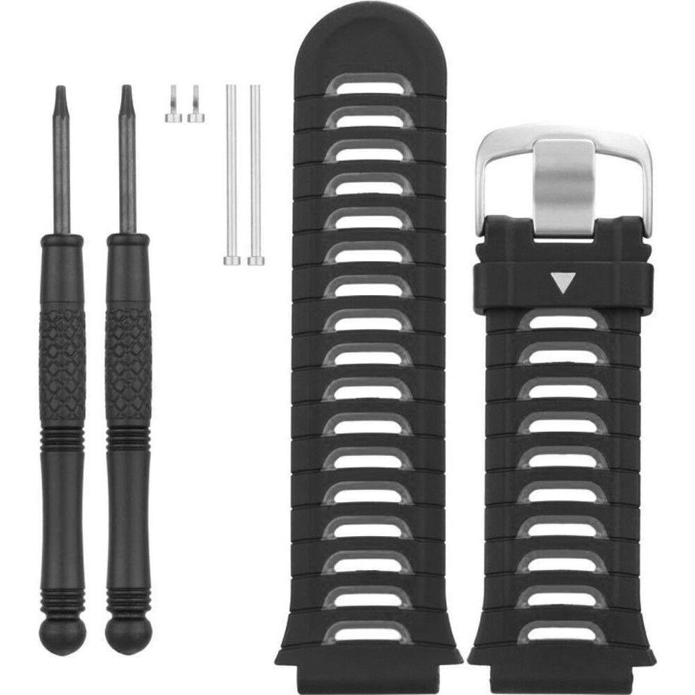 Thumbnail - Garmin Forerunner 920XT Armband (Silikon, Forerunner 920XT), Uhrenarmband, Schwarz, Silber