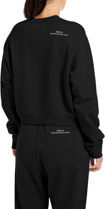Produktbild Replay Cropped sweatshirt voor dames, 098 Black, M (M)
