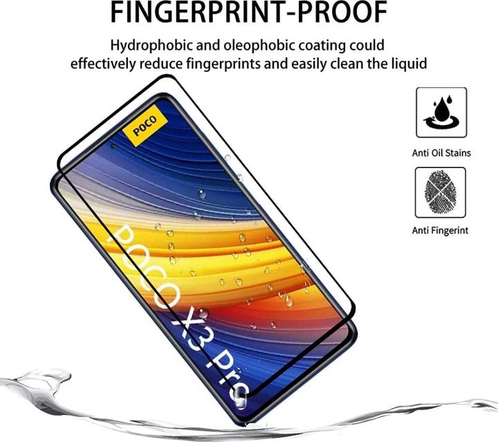Actual product image Screenguard Xiaomi Poco X3 Pro Full Screen Protective Glass Film 2.5D 9H (1 pcs., Xiaomi Poco X3 Pro)