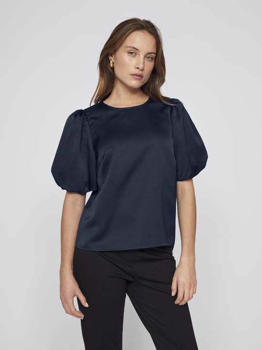 Produktbild Vila VIELLETTE Rundhals Oberteil mit kurzen Ärmeln (34)