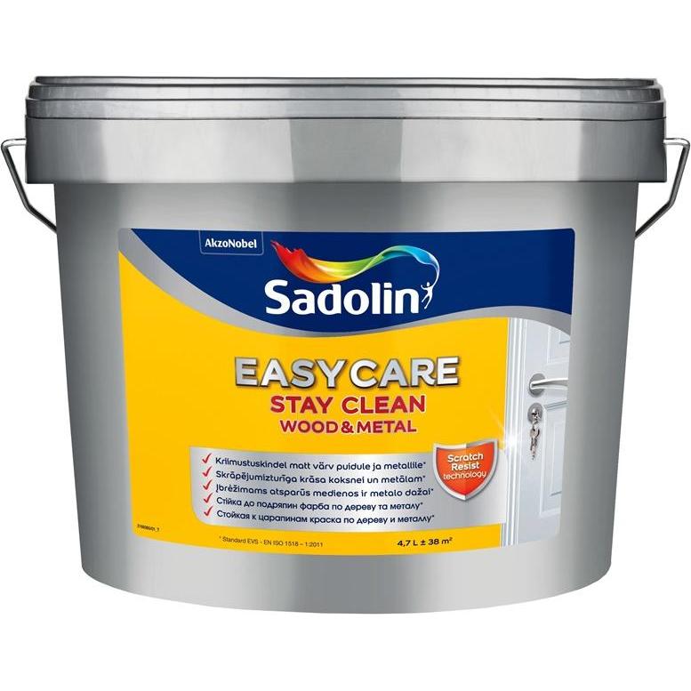 Sadolin, Künstlerfarbe + Bastelfarbe, Paint Easycare Wood And Metal Bw 4.7l (Weiss, 4700 ml)