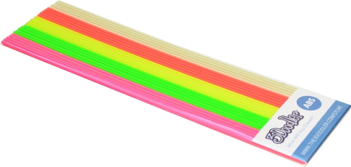 3Doodler ABS-Filamente (ABS, 3 mm, 60 g, Mehrfarbig)