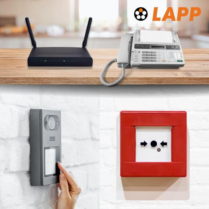 Produktbild Lapp 50 Meter 1591301 Telefonkabel 2x2x0,6 mm J-Y(ST) Y Telefonleitung 2x2x0,6 geschirmt I Fernmelde