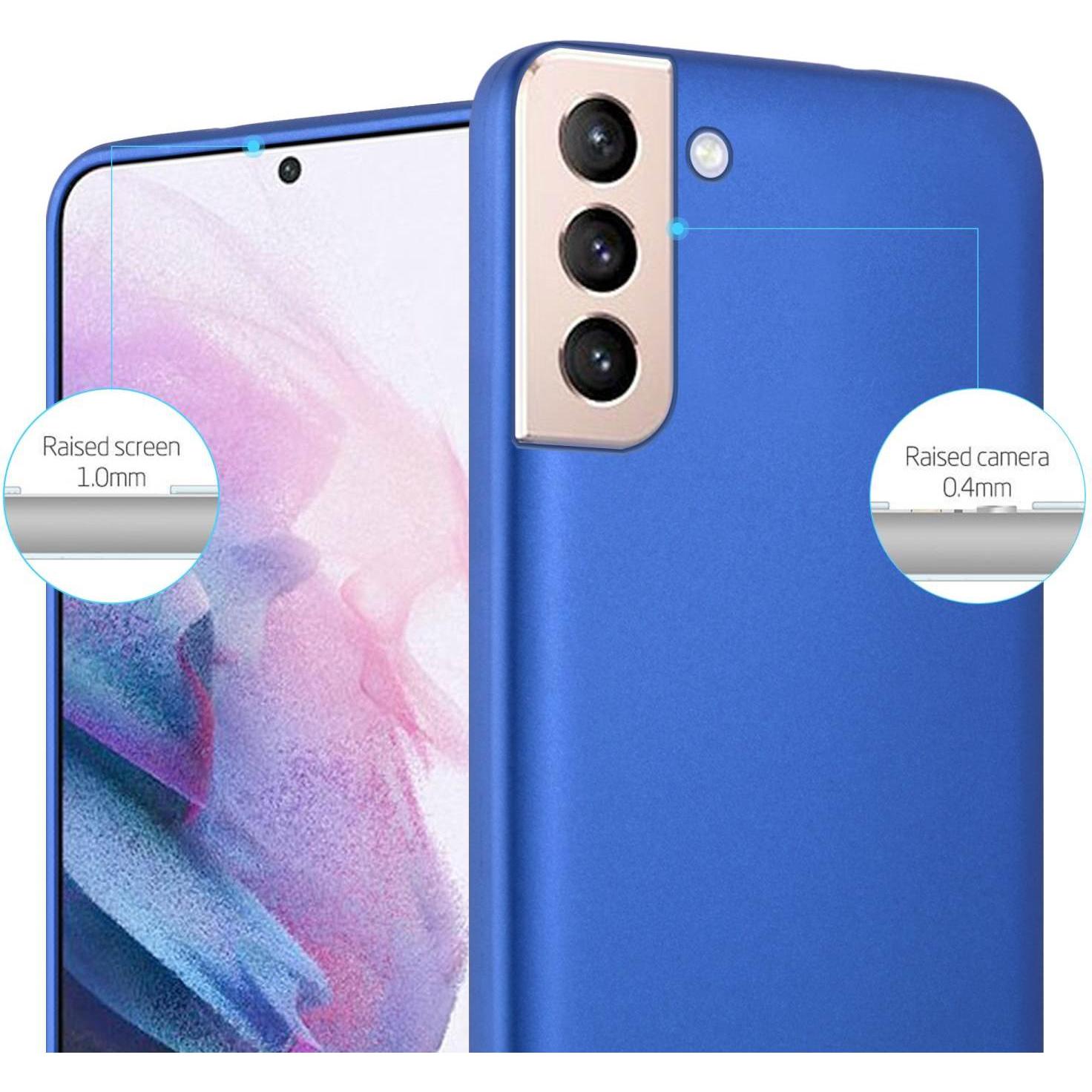 Thumbnail - Cadorabo TPU Matt Metallic Hülle (Samsung Galaxy S22+), Smartphone Hülle, Blau