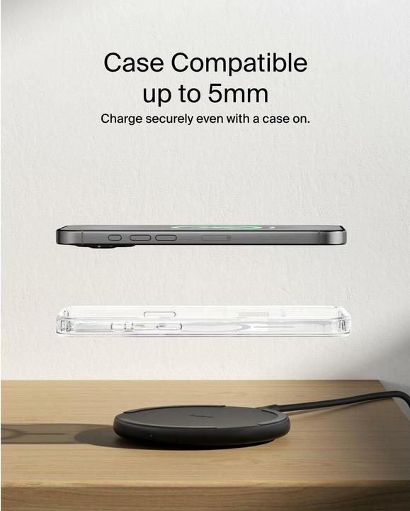 Produktbild Belkin BOOST Charge Ladepad 15W USB-C ohne Netzt.schw.WIA012hqBK (15 W, 1 Port)