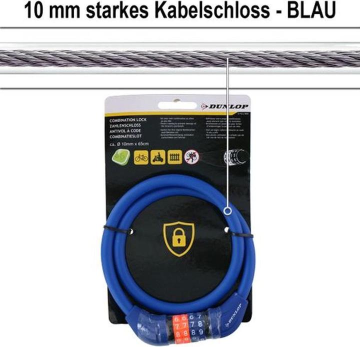 Produktbild Dunlop Combination lock 4as (65 cm)