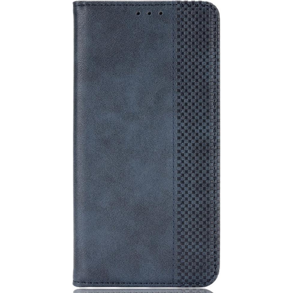 Cover-Discount Xiaomi Redmi 12 - Vintage Flip Case Hülle blau (Xiaomi Redmi 12), Smartphone Hülle, Blau