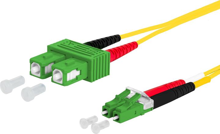 Actual product image Metz Connect OpDAT patch cable SC-D APC/LC-D APC OS2, 15.0 m 151P1EAJAA5E (15 m)