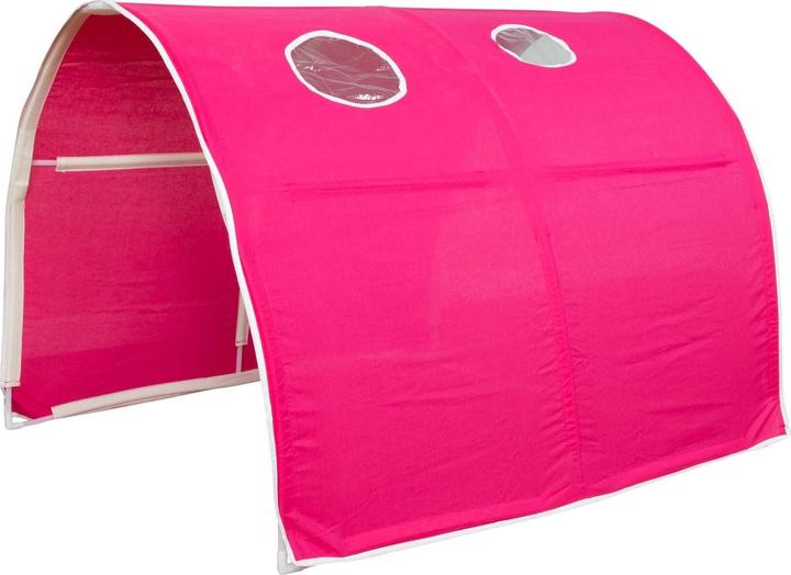 Floki24 Tunnel per letti a castello Tenda da letto Baldacchino da letto Tunnel da gioco Grotta Culla - rosso