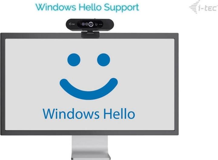 Produktbild i-tec SOLOMON WH200 2K Webcam with Windows Hello (4 Mpx)
