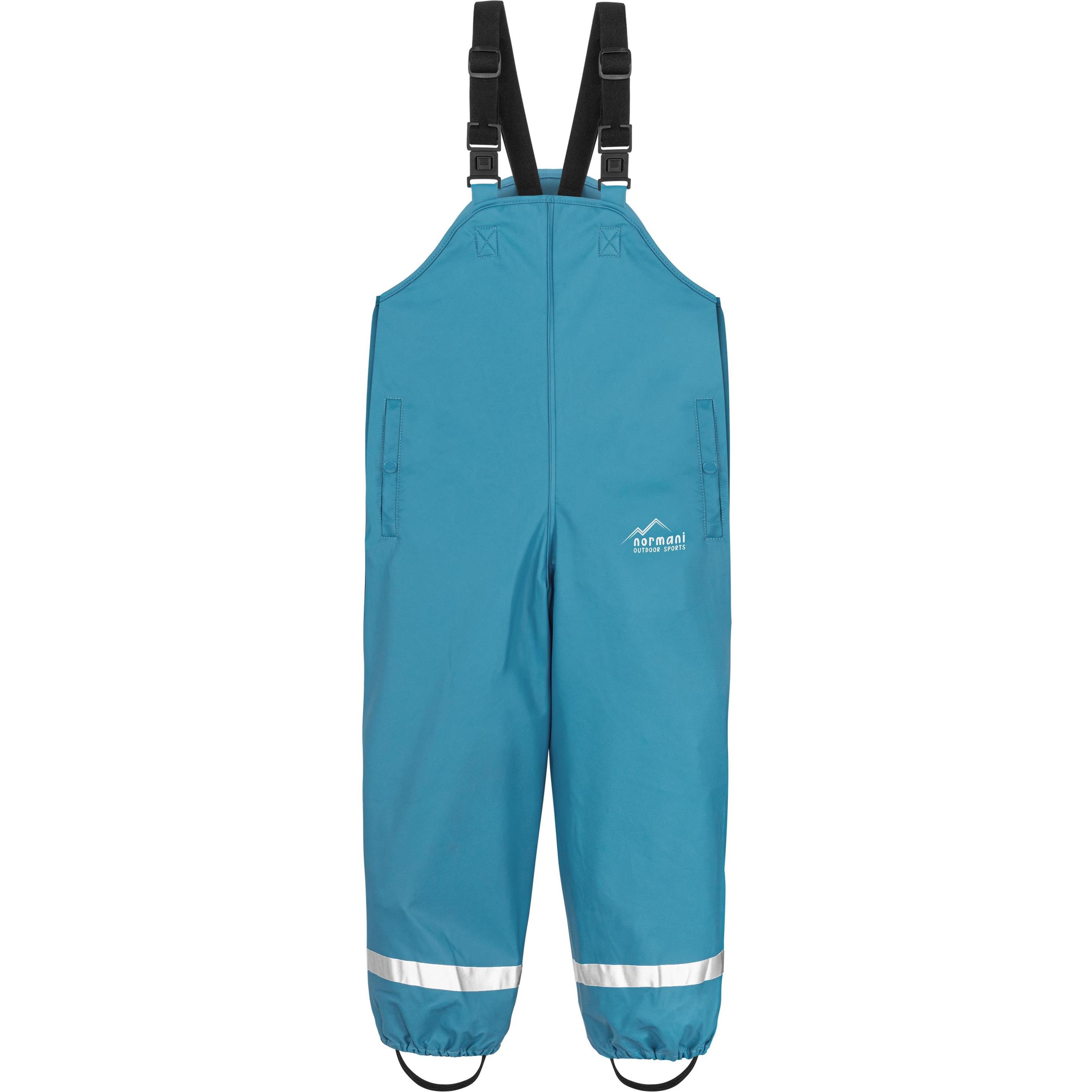 Normani, Herren, Outdoorhose, Baby Regenhose mit Hosenträgern 'Skjolden' - 9263 (80), Blau, 80
