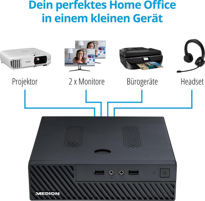 Produktbild Medion AKOYA S23005-i7-512F8 i7-1165G7 mini PC Intel® Core™ i7 DDR4-SDRAM SSD Windows 11 Home Black (Intel Core i7-1165G7, 8 GB, 512 GB, Intel Iris Graphics)