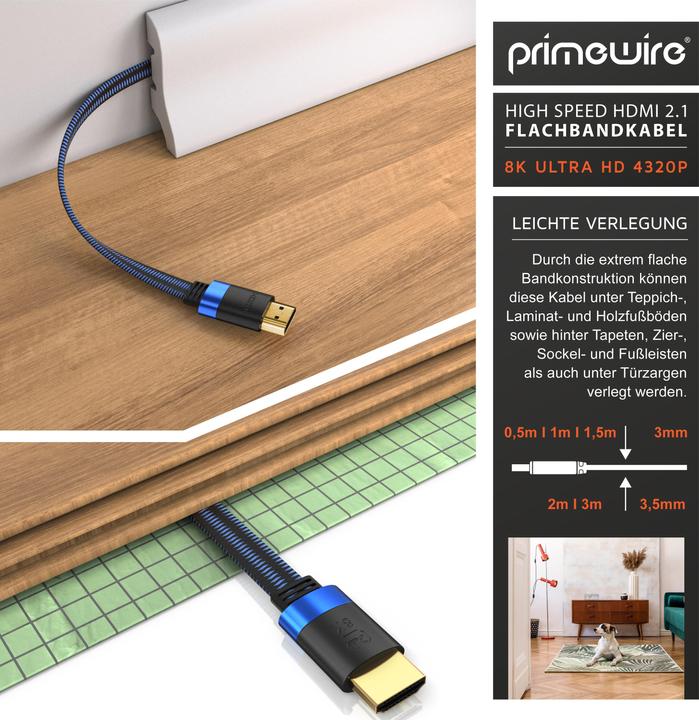 Actual product image Primewire HDMI – HDMI (2 m, HDMI, 2.1)