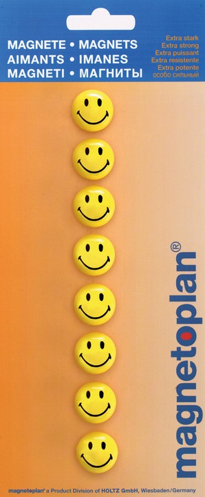 Actual product image Magnetoplan Smiley Magnets (8 x)