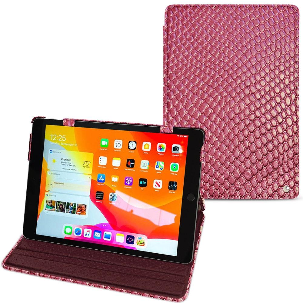 Thumbnail - Noreve Lederschutzhülle horizontal (iPad 10.2 2019), Tablet Hülle, Rosa