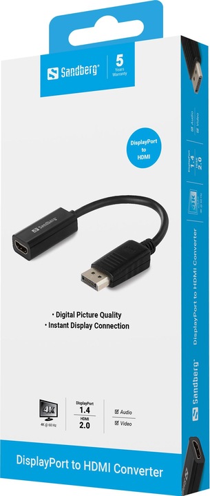 Produktbild Sandberg DP zu (HDMI, 10 cm)