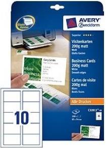 Actual product image Avery Superior Business Cards (200 g/m², A4)