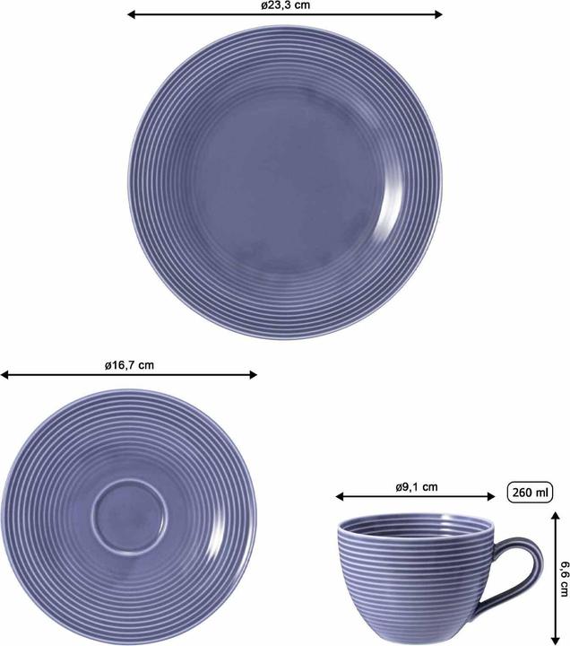 Actual product image Seltmann Beat Color Glaze Kaffeeservice (18 pcs.)