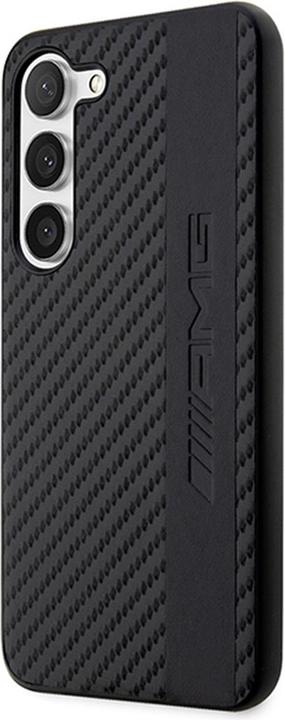 Immagine prodotto Mercedes AMG AMHCS23SBLSCA S23 S911 custodia rigida nera in carbonio con strisce e rilievo (Samsung Galaxy S23)