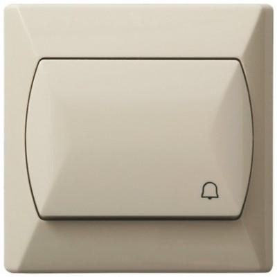 Ospel, Steckdose, Klingelschalter Accent Single Make Beige (ŁP-6A