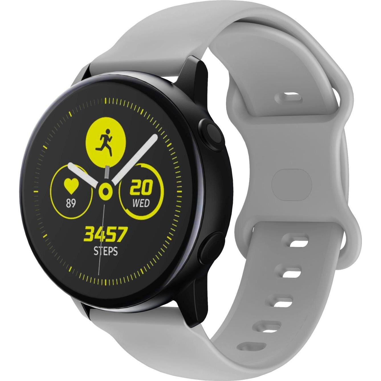 Cadorabo Armband für Samsung Galaxy Gear (22 mm, Silikon), Uhrenarmband, Grau