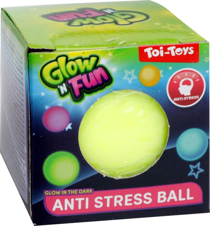 Image du produit Toi-Toys Glow N Fun Balle anti-stress, brille dans le noir