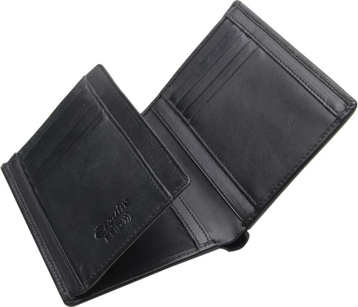 Actual product image Esquire Logo wallet IV leather 9.5 cm