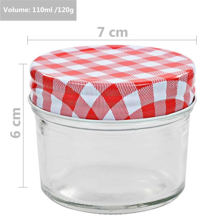 Produktbild vidaXL Marmeladenglas (48 Stk., 0.11 l)