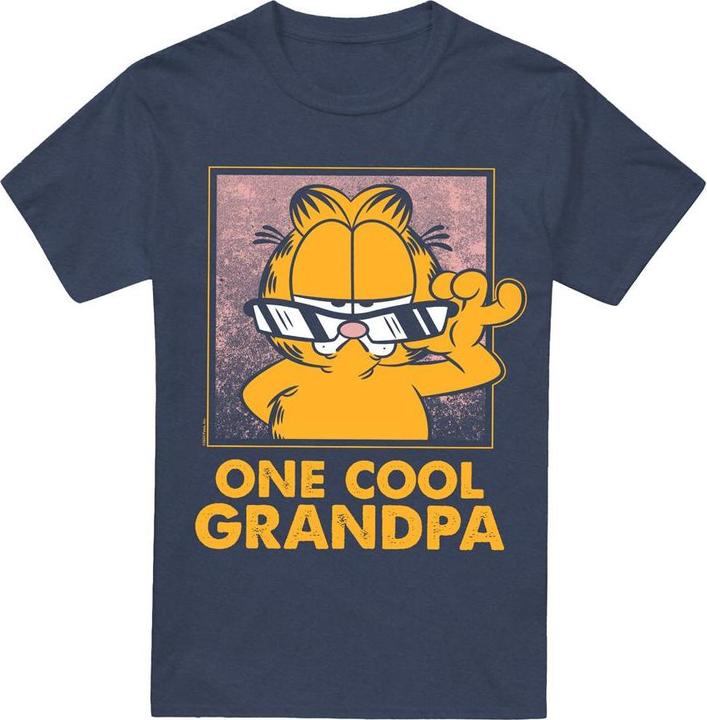 Actual product image Garfield Unisex Adult One Cool Grandpa Fathers Day T-Shirt (XXL)