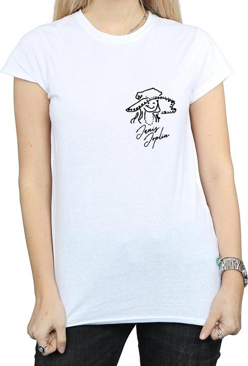 Immagine prodotto Janis Joplin Outline Sketched Maglietta Donna (XL)