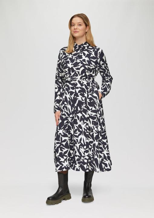 Image du produit S.Oliver Kleid Midi-Kleid aus Viskose mit Eingrifftaschen (44)